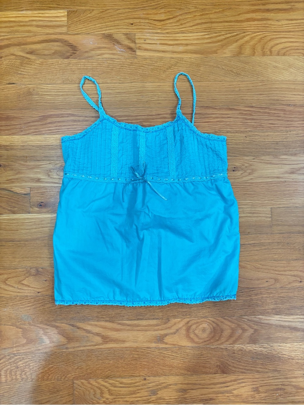 vintage turquoise cami tank top